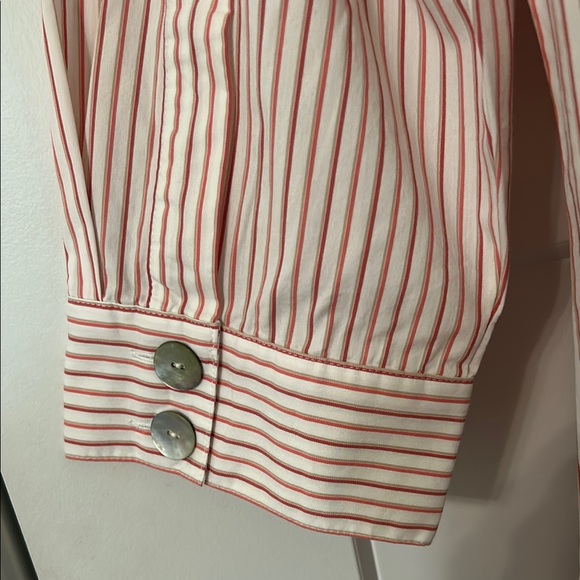 Chico's Pink Striped Blouse - Picture 7 of 8